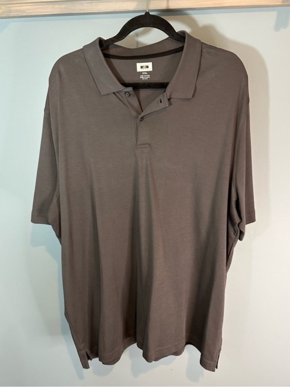 Joseph Abboud Short Sleeve Luxe Cotton Polo in Gray 100% Cotton